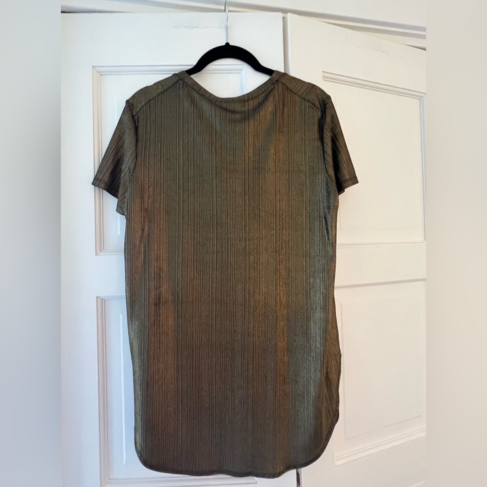 Joseph Ribkoff Metallic Tee - Picture 4 of 5